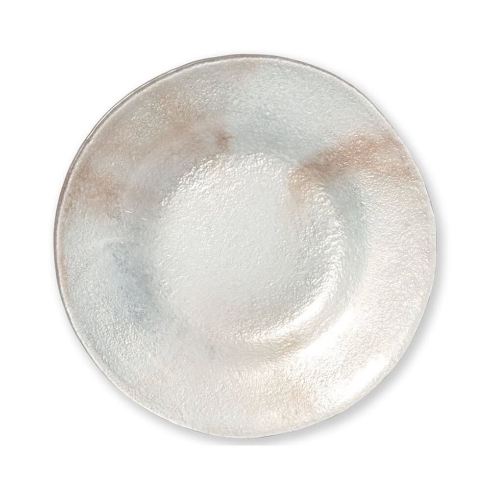 Vietri Glacier Glass Salad Plate Set of 4